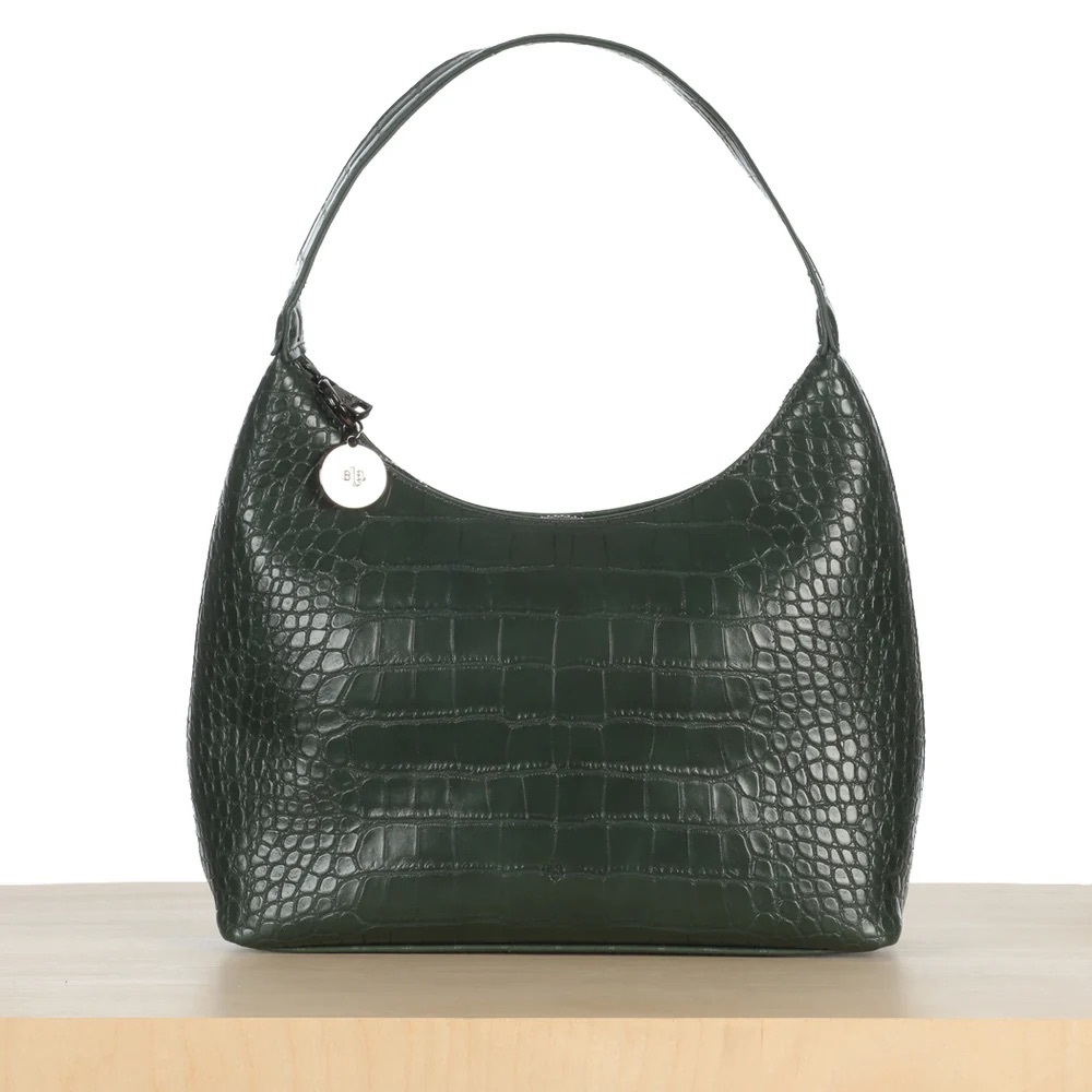 ELA HANDBAGS MARLO FOREST GREEN CROC